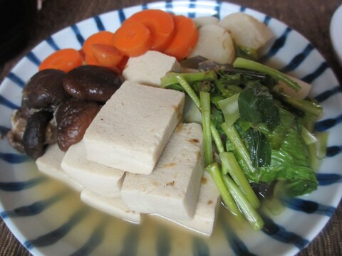 カブと高野豆腐の煮物